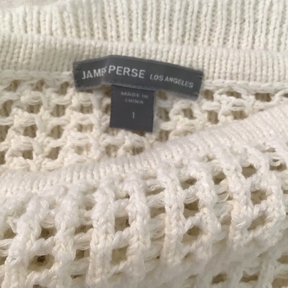James Perse White Linen Blend Sweater - Picture 6 of 14
